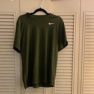 NIKE Dry Fit T-shirt- Nike activewear shirt size large, dark green